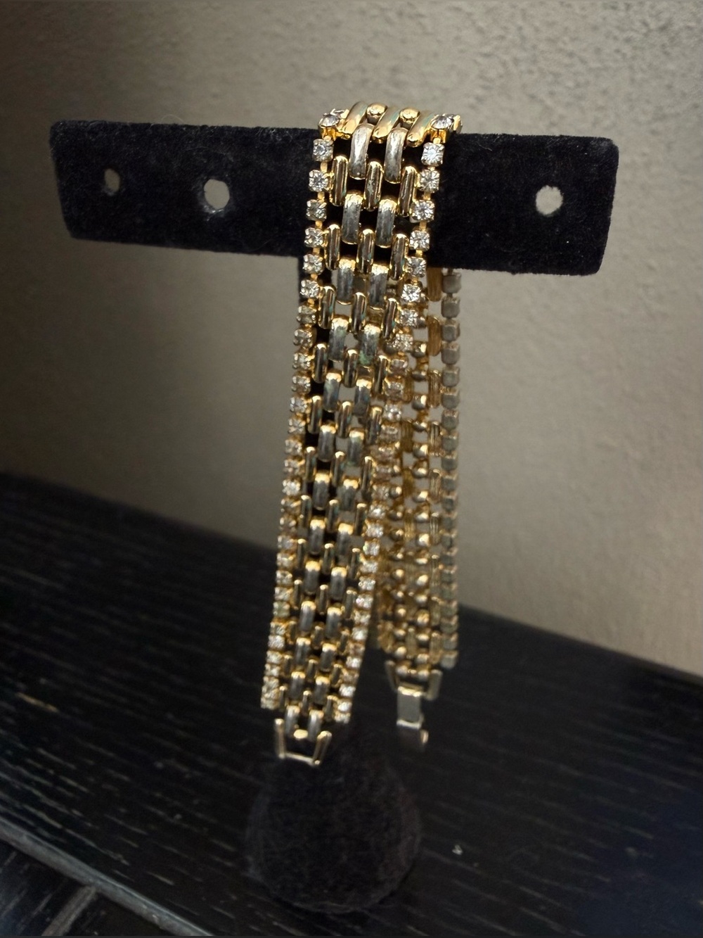 Vintage Kenneth Jay Lane Two-Tone Link Bracelet